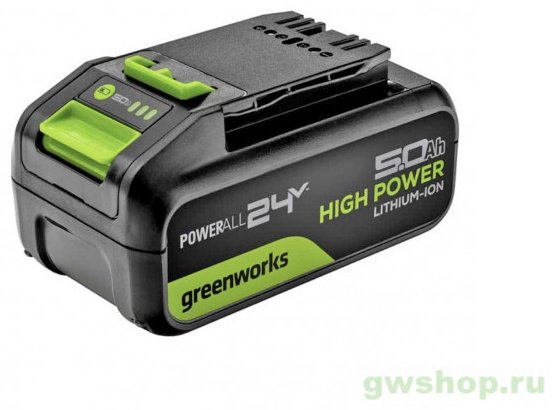 Greenworks 2957807 Li-Ion 5 Ач 1 шт купить,NaN