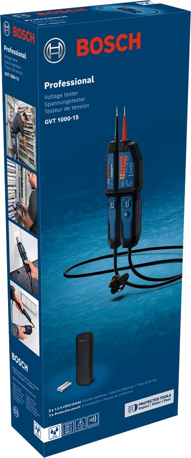 Тестер напряжения Bosch GVT 1000-15 Professional, 0601077800