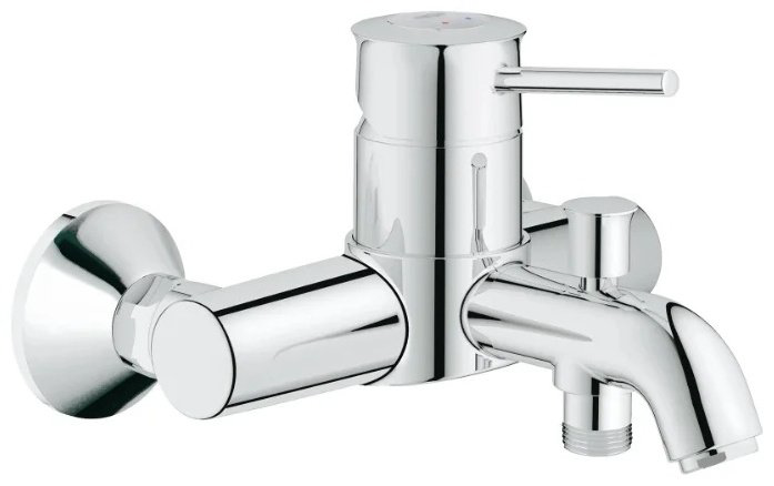 Смеситель для ванны Grohe BauClassic, латунь, цвет хром купить,NaN