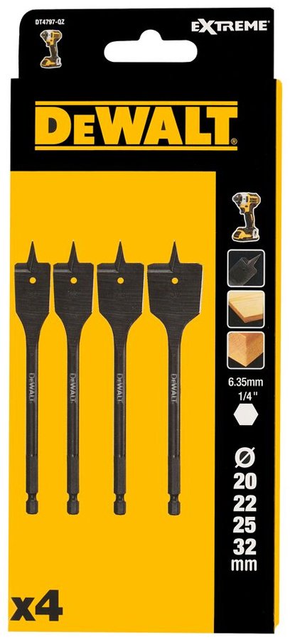 Сверло DeWALT перьевое DT4797-QZ 32 мм, 4 шт. купить,NaN