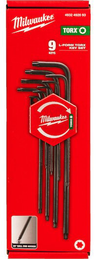 Шестигранный ключ Г-образный Milwaukee арт.4932492693, 9 шт купить,NaN