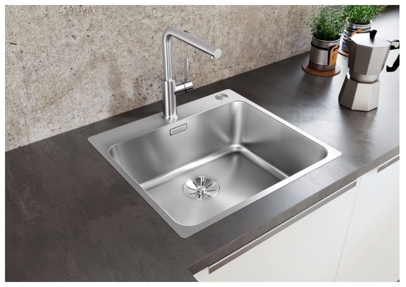 Кухонная мойка Blanco Solis 500-IF-A 50х50х18.5 см, нержавеющая сталь, тон серебристый купить,326760