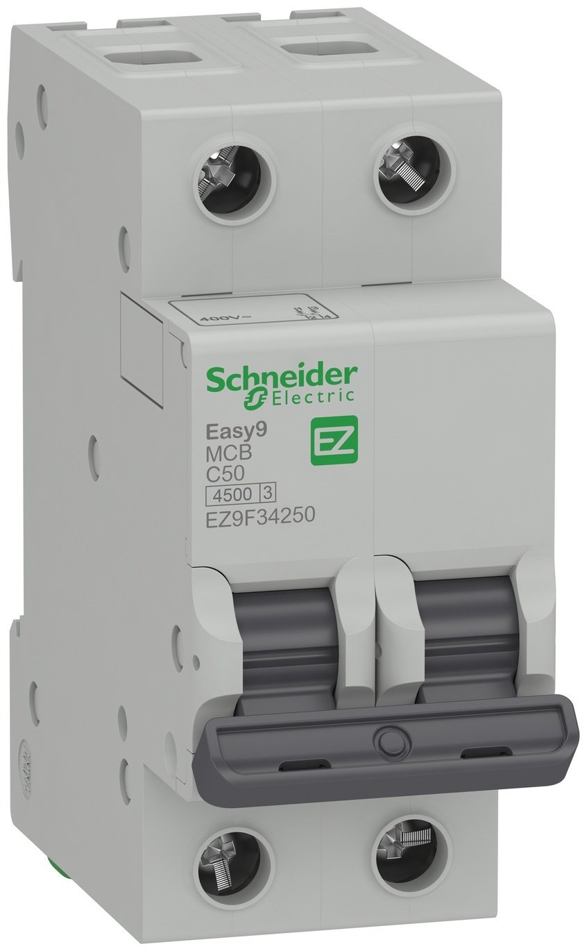 Schneider Electric автоматический выключатель 2P 50 A, 4.5 кА, 400 В купить,NaN