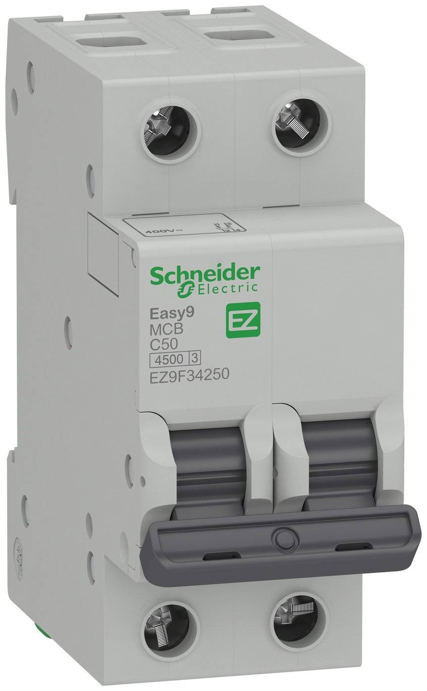 Schneider Electric автоматический выключатель 2P 50 A, 4.5 кА, 400 В купить,NaN