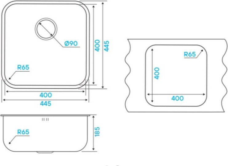 Кухонная мойка KuchenStern RUND 45 AISI 304/R65 650SS60 40х40х19 см, нержавеющая сталь, тон алюметаллик - ForteMarket Кухонная мойка KuchenStern RUND 45 AISI 304/R65 650SS60 40х40х19 см, нержавеющая сталь, тон алюметаллик купить,86860