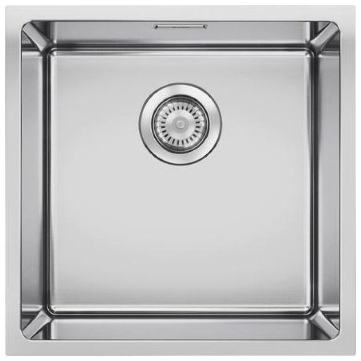 Кухонная мойка Blanco Quato 400-U (528229) 44х44х19 см, нержавеющая сталь, тон серебристый металлик купить,NaN
