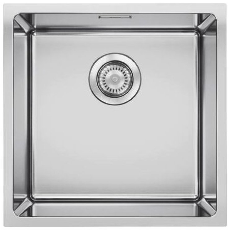 Кухонная мойка Blanco Quato 400-U (528229) 44х44х19 см, нержавеющая сталь, тон серебристый металлик купить,NaN