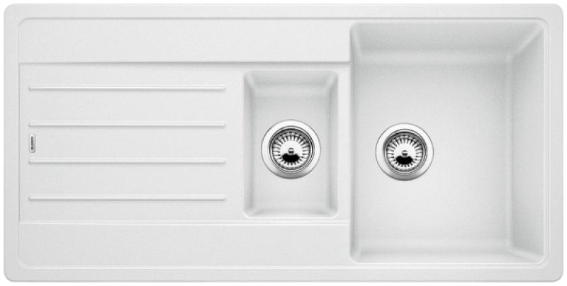Кухонная мойка Blanco Legra 6S белый (522209) 100х50х19 см, искусственный камень, тон белый
