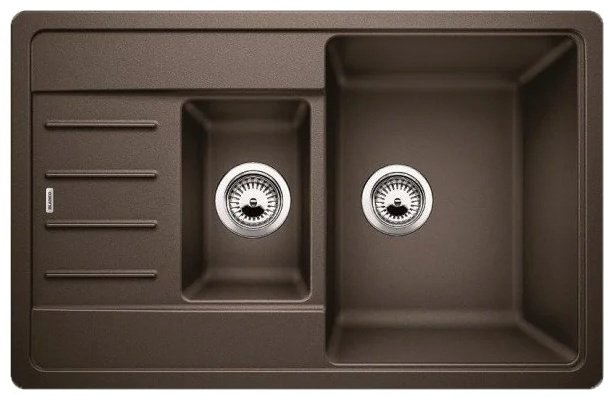 Кухонная мойка Blanco Legra 6S Compact 78х50х19 см, искусственный гранит, тон кофе купить,223357