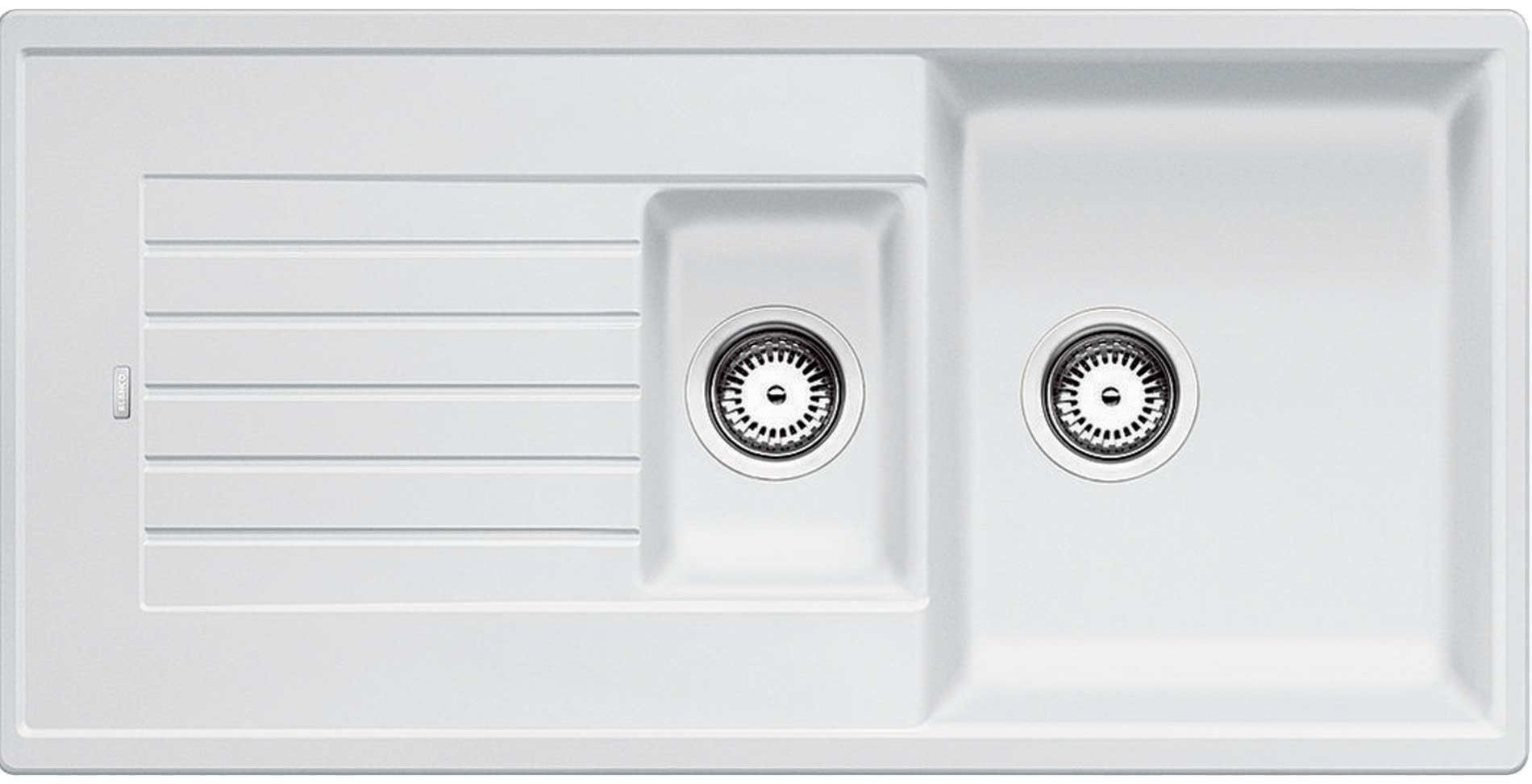 Кухонная мойка Blanco Zia 6S 50х100х19 см, искусственный гранит, тон белый купить,297805