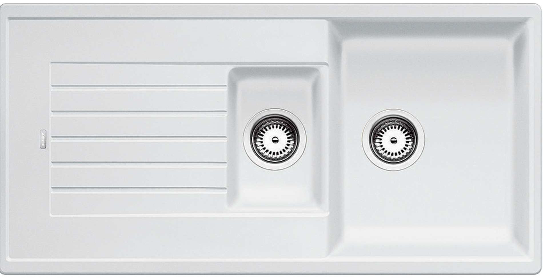 Кухонная мойка Blanco Zia 6S 50х100х19 см, искусственный гранит, тон белый купить,297805