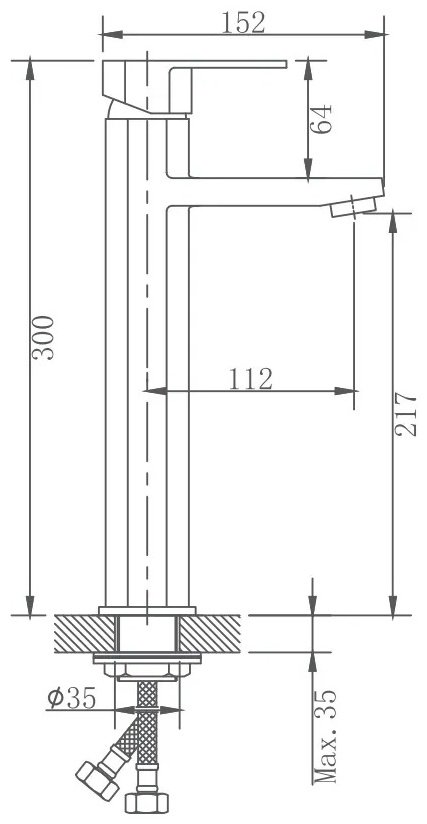 Смеситель для раковины (умывальника) Haiba HB10806, однозахватный купить,NaN
