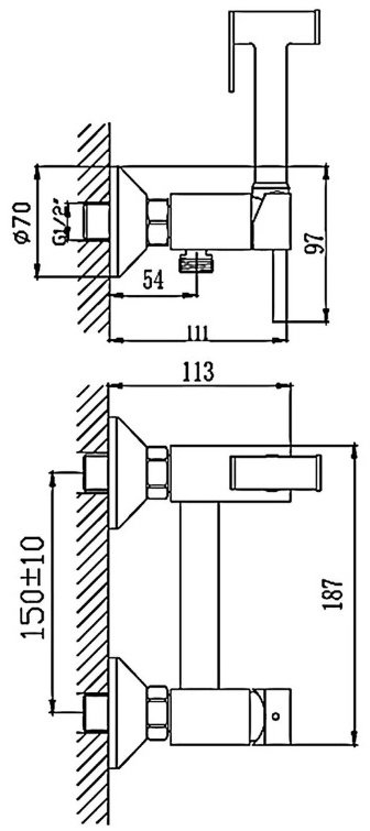 Haiba гигиенический душ HB5510
