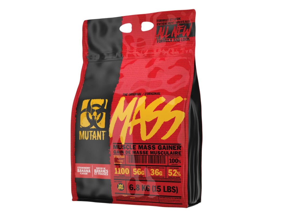 Гейнер Mutant Mass клубника банан 15lbs 6800гр