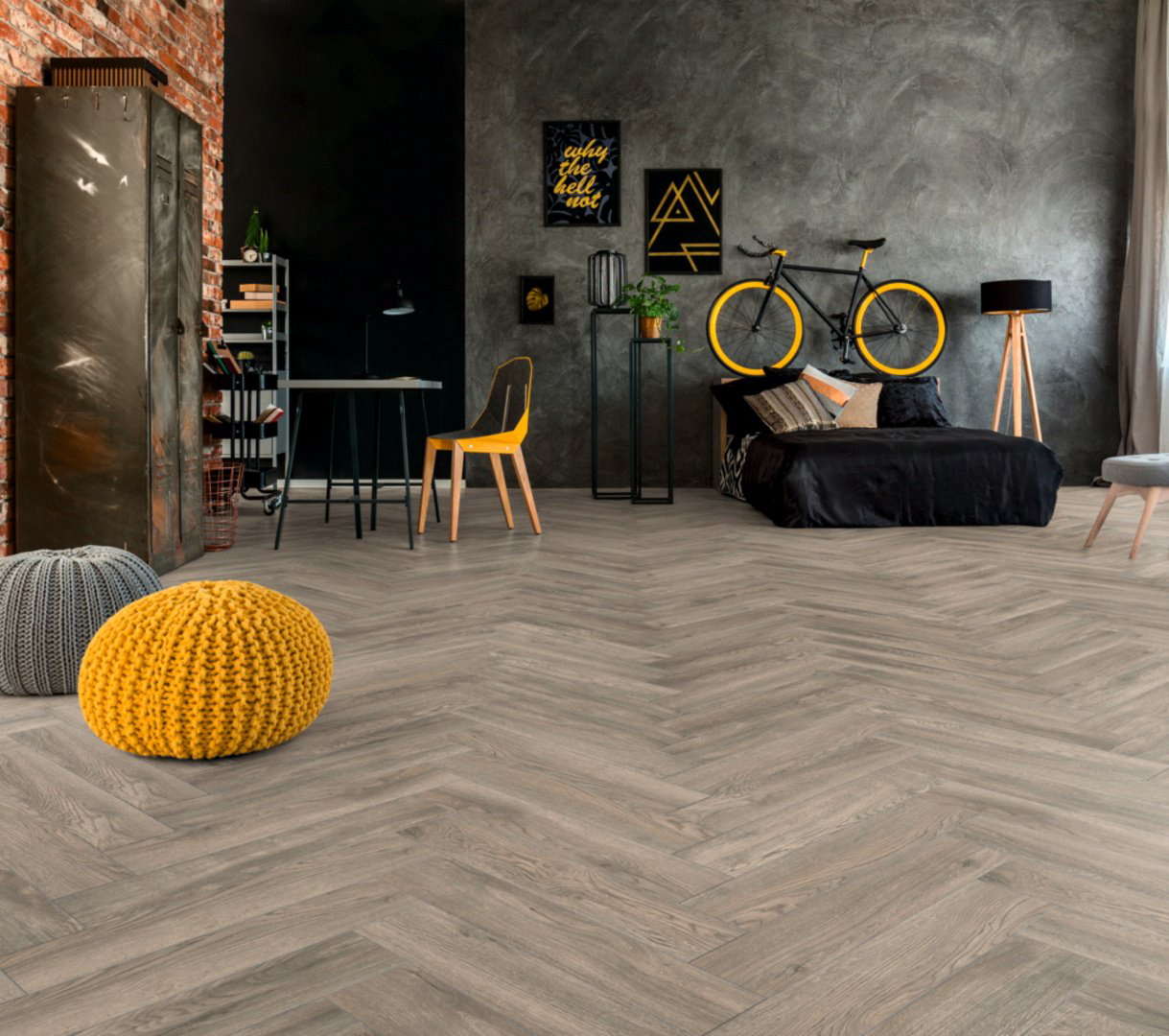 Ламинат KRONOTEX Herringbone дуб бредфорд 33 класс, толщина 10 мм купить,NaN