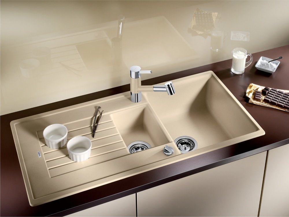 Кухонная мойка Blanco Zia 6 S 100х50х19 см, искусственный камень, тон кофе купить,293674