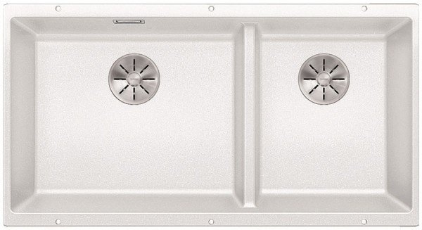 Кухонная мойка Blanco Subline 480-320-U 85.5х46х20 см, искусственный гранит, тон белый