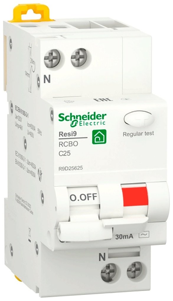 Дифференциальный автомат Schneider Electric C 25 30 мА класс AC купить,NaN