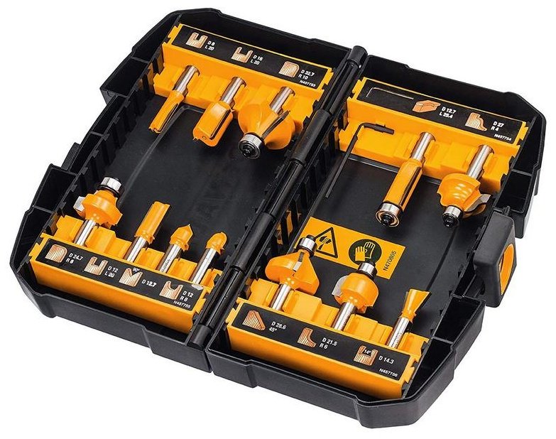 DeWALT набор фрез 12 шт. арт DT90016