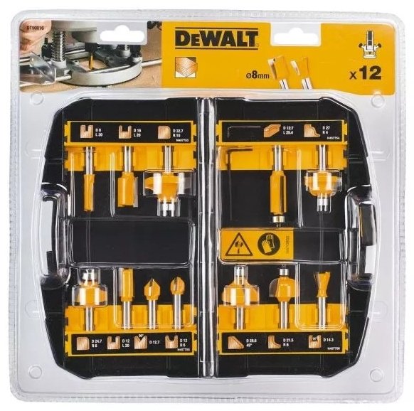 DeWALT набор фрез 12 шт. арт DT90016