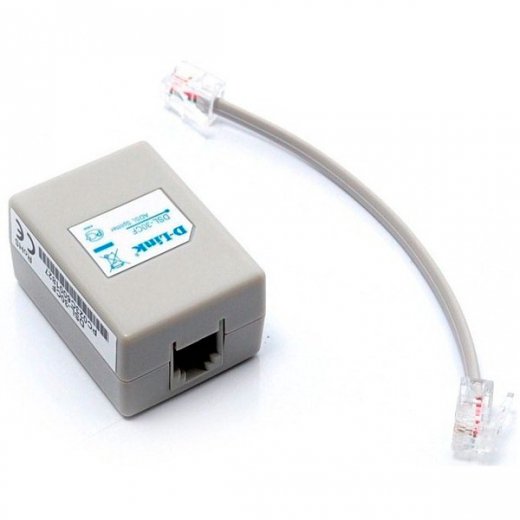 ADSL сплиттер D-Link DSL-30CF белый купить,NaN