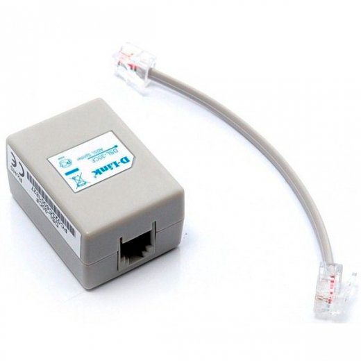 ADSL сплиттер D-Link DSL-30CF белый купить,NaN