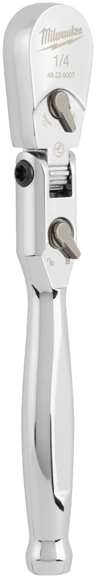 Трещотка укороченная Milwaukee Drive Flex Head 4932479648 1/4, 140 мм купить,NaN