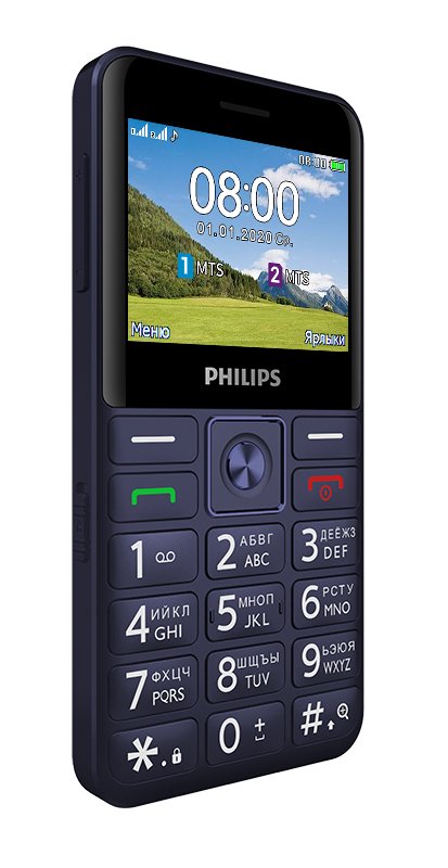 Мобильный телефон Philips Xenium E207 Blue купить,NaN