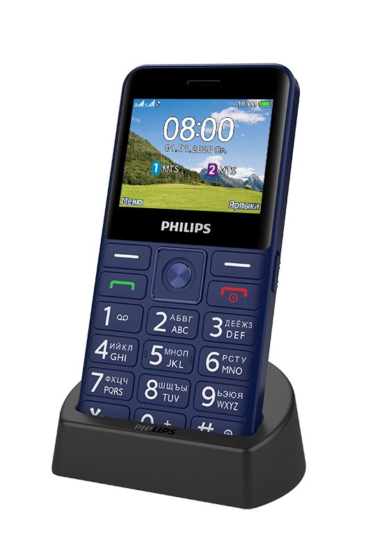 Мобильный телефон Philips Xenium E207 Blue купить,NaN