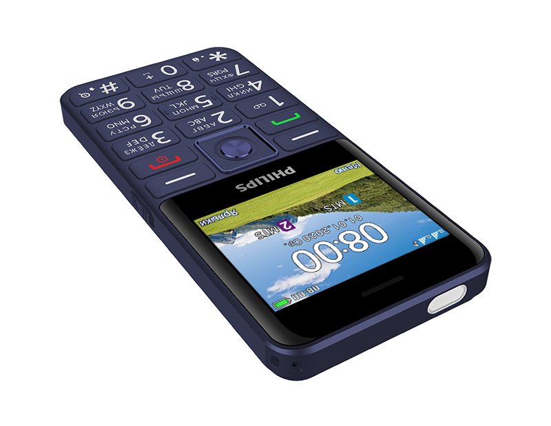 Мобильный телефон Philips Xenium E207 Blue купить,NaN
