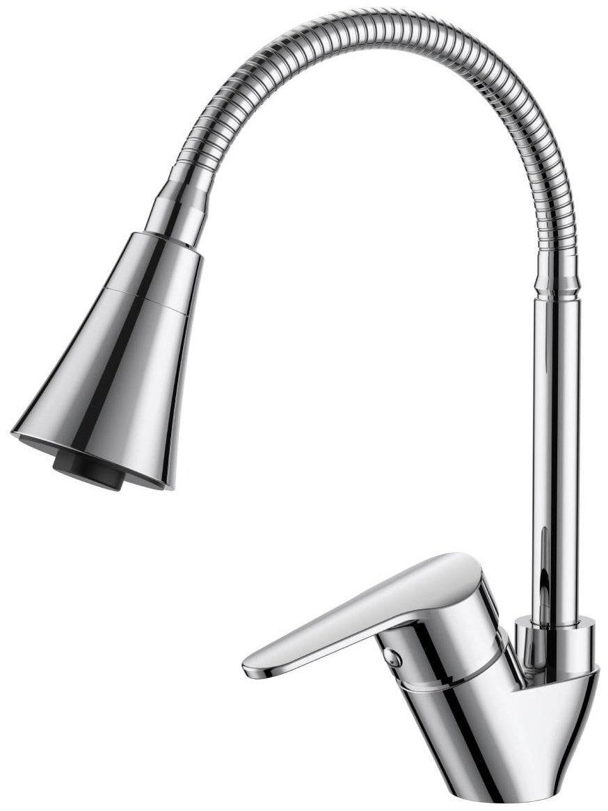 Смеситель для кухни VODA Breeze BZ519flex, латунь, цвет хром - ForteMarket Смеситель для кухни VODA Breeze BZ519flex, латунь, цвет хром купить,30166