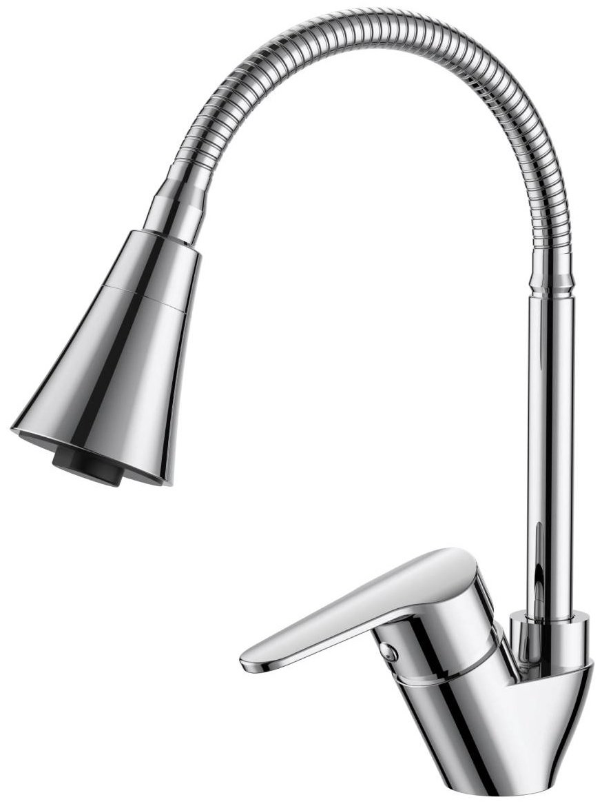 Смеситель для кухни VODA Breeze BZ519flex, латунь, цвет хром - ForteMarket Смеситель для кухни VODA Breeze BZ519flex, латунь, цвет хром купить,30166
