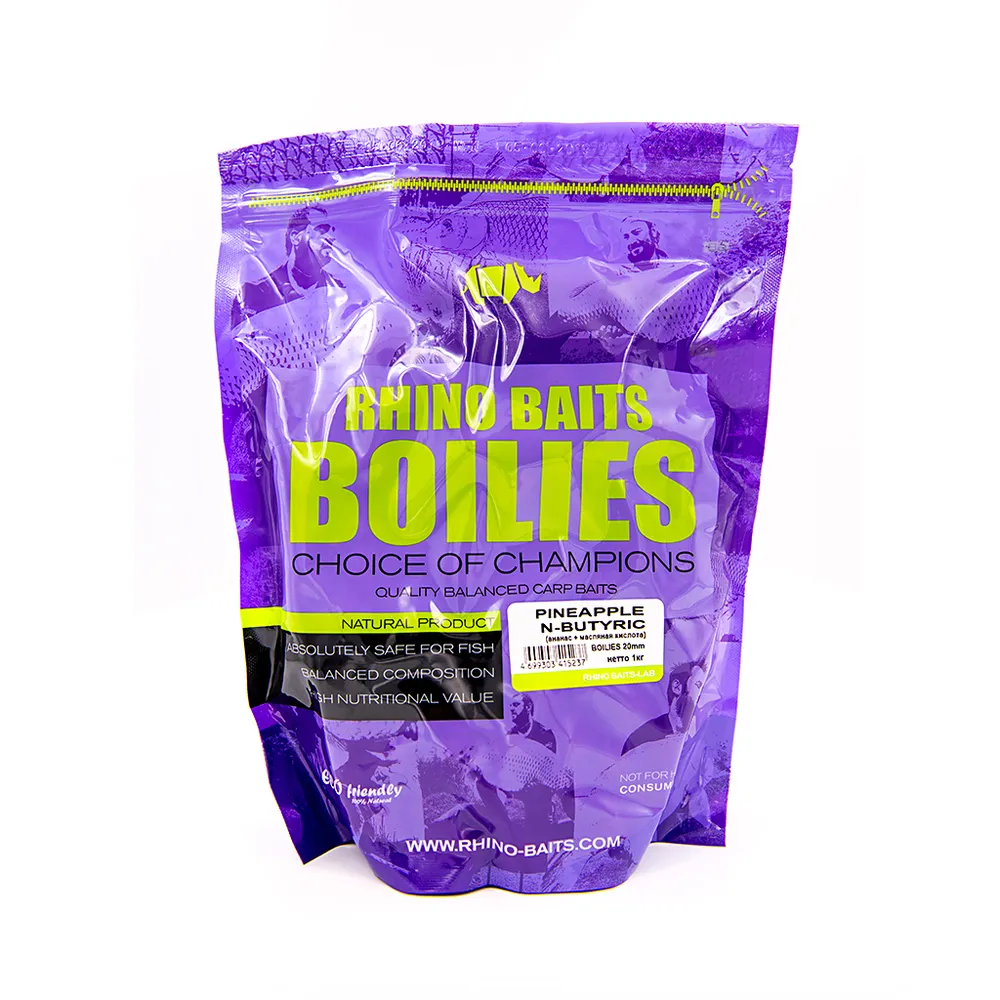 Бойлы Baits Rhino Pineapple Ананас N-Butyric 20 мм 1 кг купить,NaN