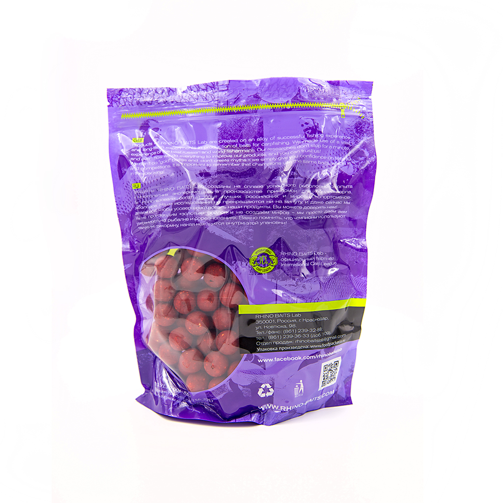Бойлы Rhino Baits Super Strawberry супер клубника 20 мм 1 кг купить,NaN
