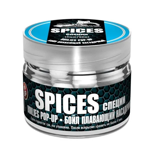 Бойлы Sonik Baits Fluo Pop-Ups Spices специи 14 мм 90 мл белые флюоресцентные купить,NaN