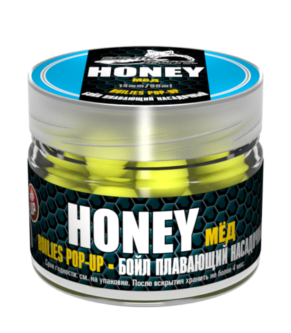 Бойлы Sonik Baits Pop-Ups Honey Fluo мёд 14 мм 90 мл желтые флюоресцентные купить,NaN