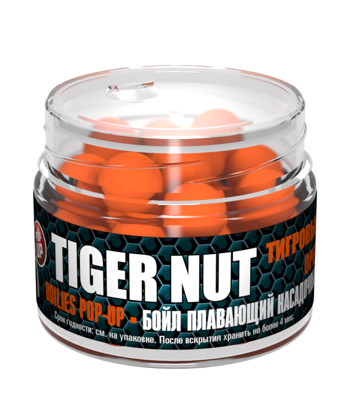 Бойлы Sonik Baits Fluo Pop-Ups Tiger Nut тигровый орех 14 мм 90 мл оранжевые флюоресцентные купить,NaN