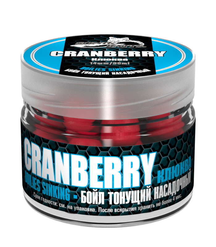 Бойлы тонущие Sonik Baits Crenberry клюква 14 мм 90 мл бордовые купить,NaN
