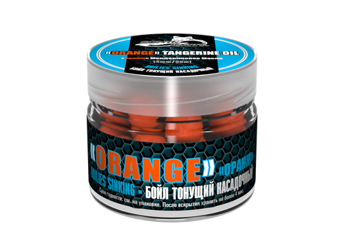 Бойлы тонущие Sonik Baits Orange Tangerine Oil мандарин 14 мм 90 мл оранжевые купить,NaN