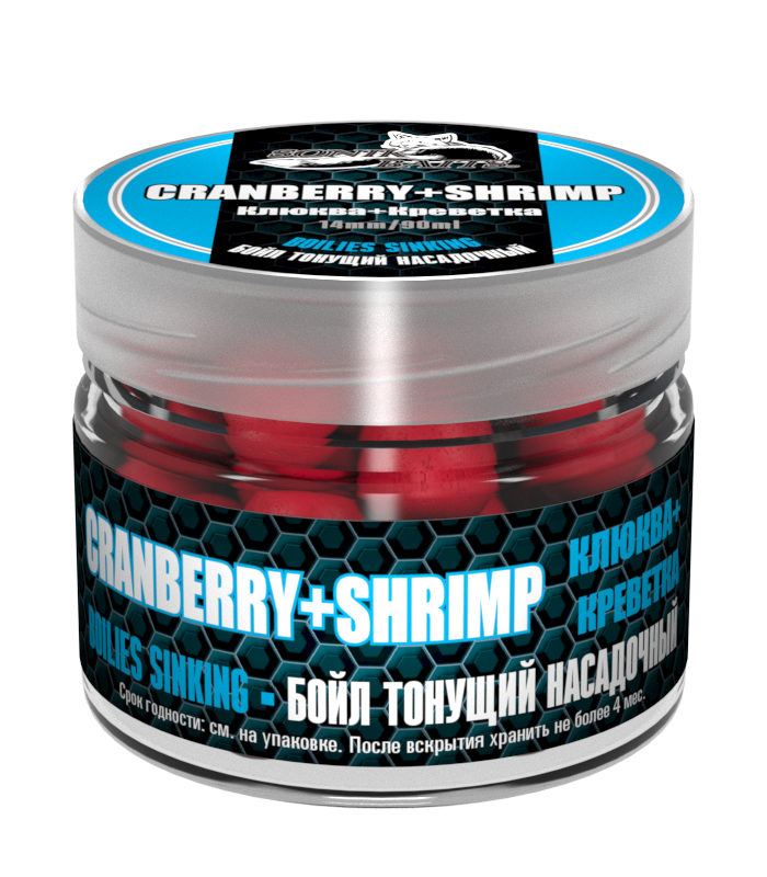 Бойлы тонущие Sonik Baits Crenberry Shrimp клюква креветка 14 мм 90 мл бордовые купить,NaN