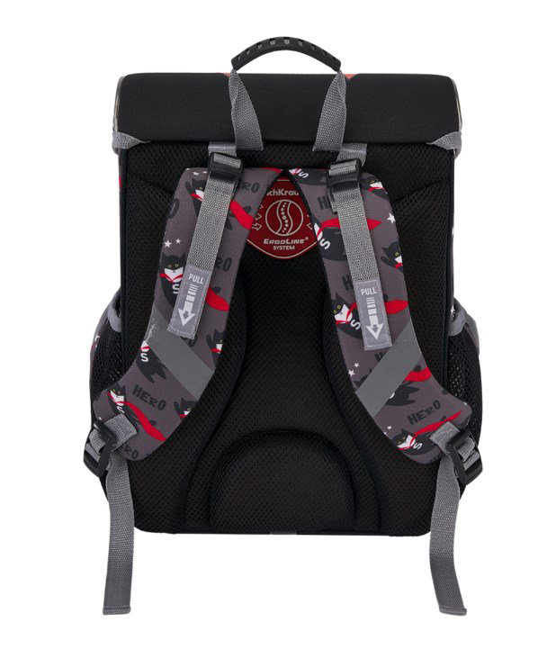 Рюкзак ErichKrause ErgoLine Super Hero 48334 черный купить,NaN