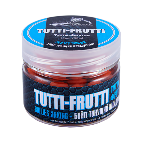 Бойлы тонущие Sonik Baits Tutti-Frutti тутти-фрутти 14 мм 90 мл красные купить,NaN
