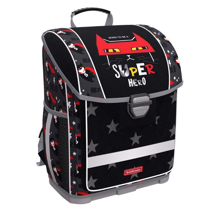 Рюкзак ErichKrause ErgoLine Super Hero 48334 черный купить,NaN