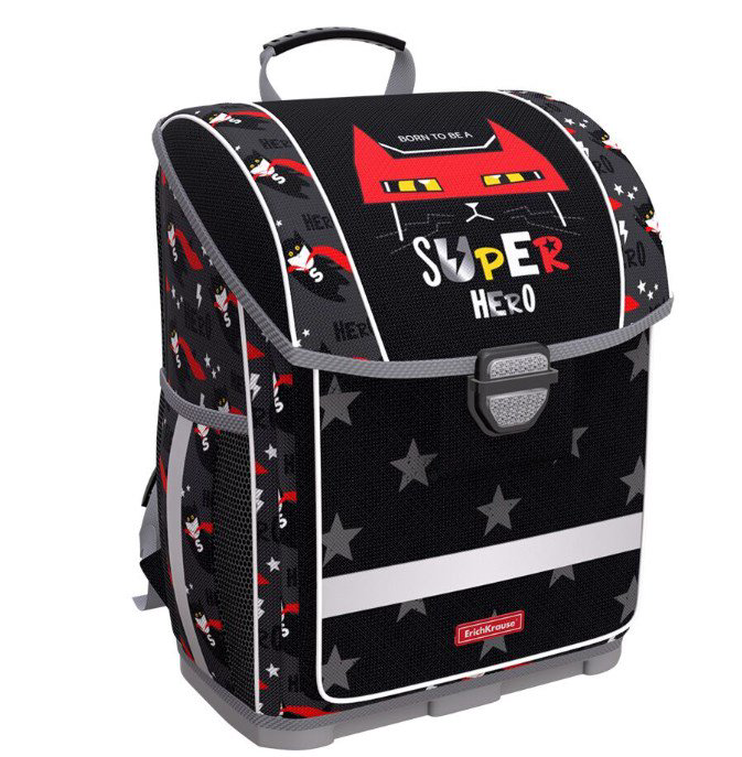 Рюкзак ErichKrause ErgoLine Super Hero 48334 черный купить,NaN