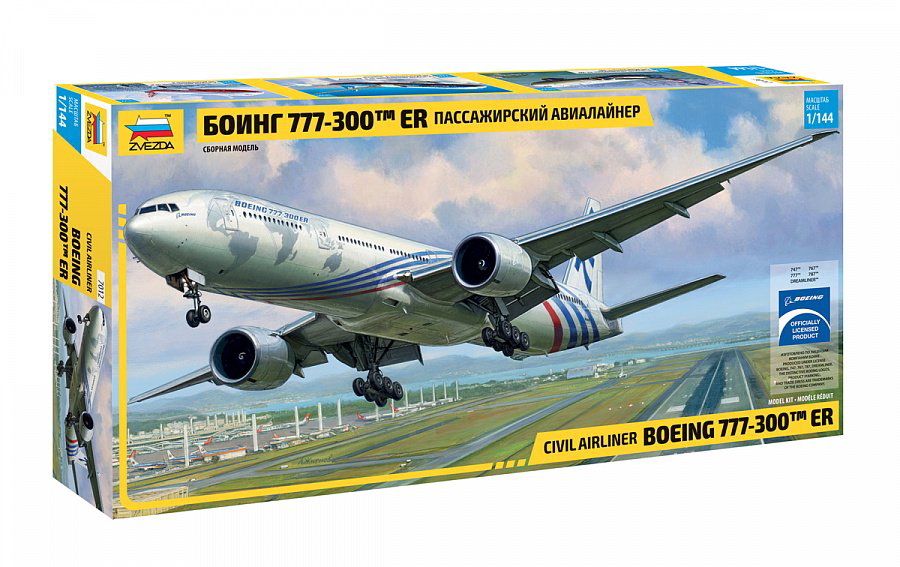 Пассажирский авиалайнер Звезда Боинг 777-300 ER купить,NaN