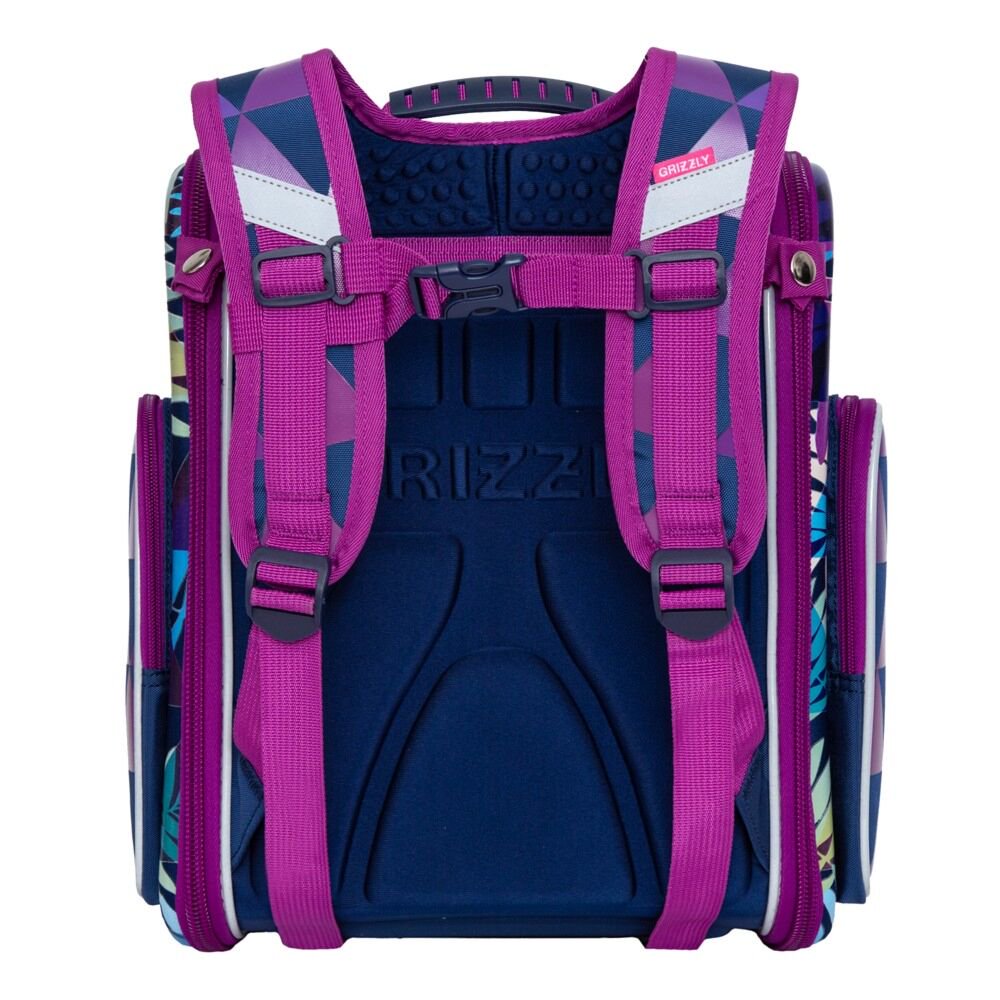 Рюкзак Grizzly Листья RAr-080-6/1 синий купить,NaN