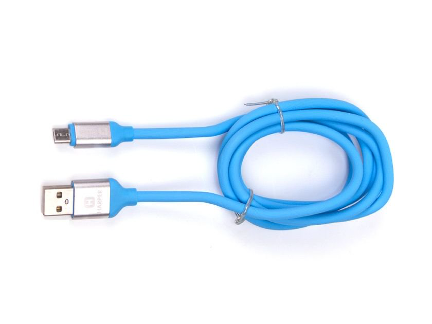 Кабель Harper micro USB SCH-330 1м голубой купить,NaN
