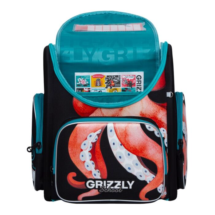 Рюкзак Grizzly Осьминог RAr-081-11/1 черный купить,NaN