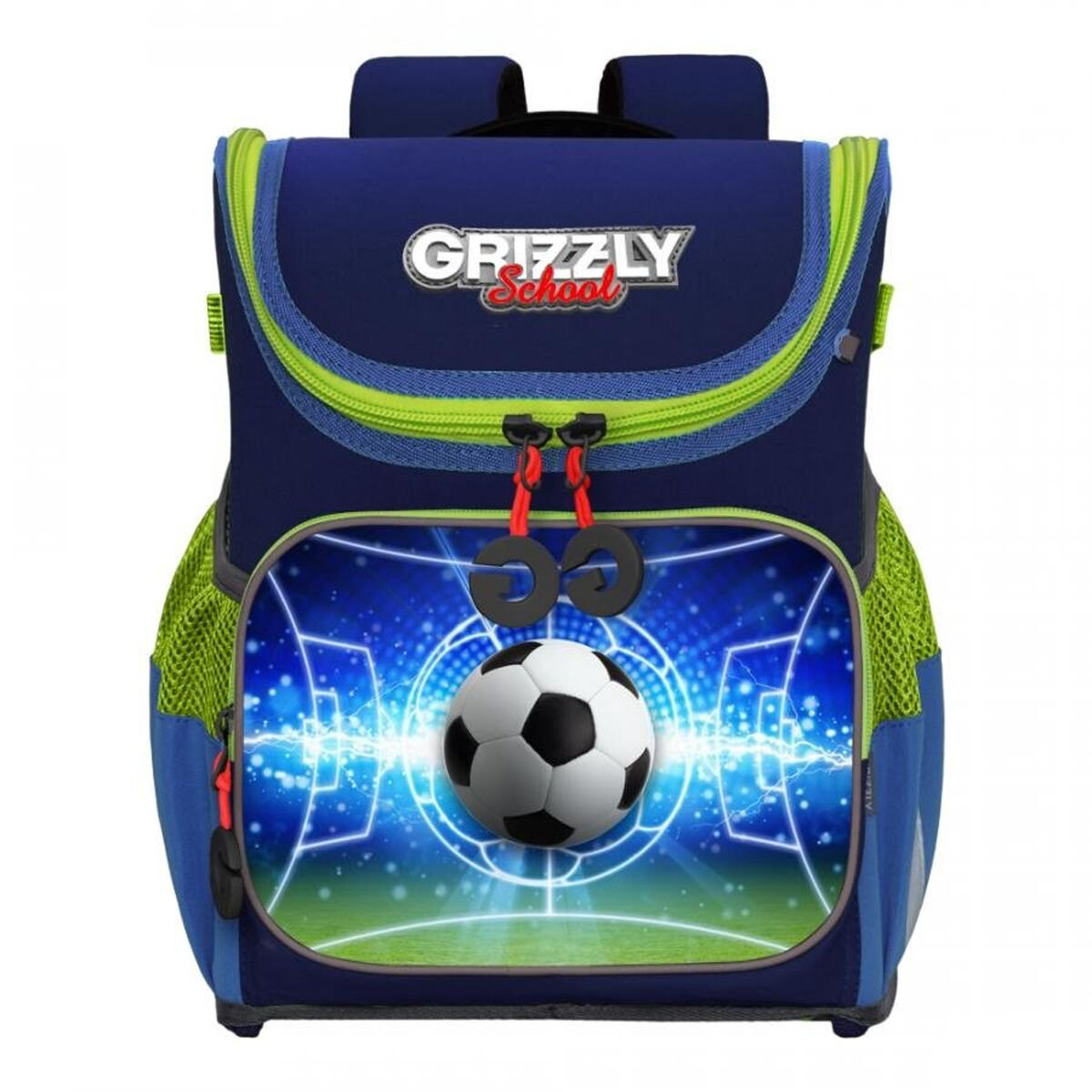 Рюкзак  Grizzly Футбольный мяч  RAl-195-5 синий купить,NaN