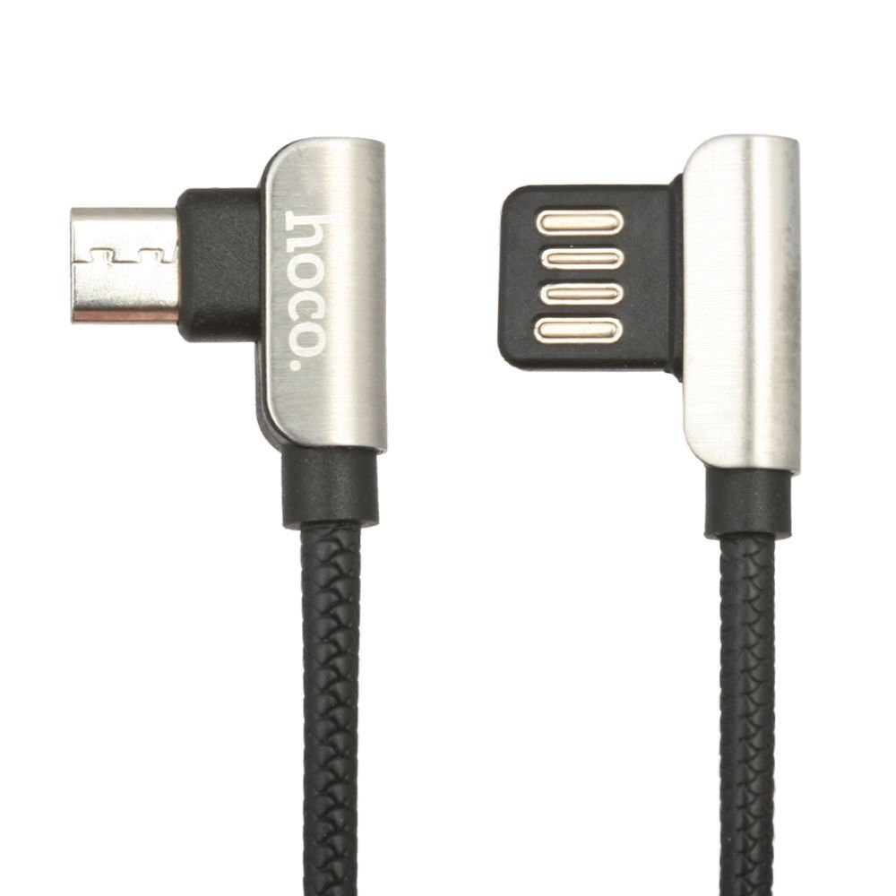 Кабель Hoco U42 Micro USB 1.2м черный купить,NaN